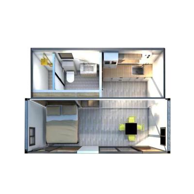 China Kit Push Out Prefab Houses 20ft 40ft Modern Tiny Modern Movable Movable Bedroom for sale