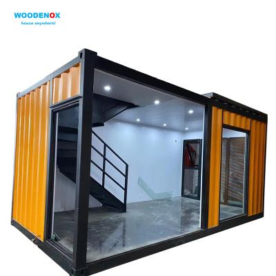 China Modern Heat-insulated Prefab Houses For Office Showroom Container House Homes 5 Bedroom Shipping Container House for sale