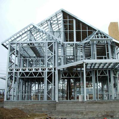 China Modern Light Gauge Villa Steel Structure Homes Luxury Prefab Houses Customizable Prefab House for sale