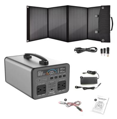 China High Capacity Lithium C Type Outdoor Solar Power Station 240v 1000Wh 270000mAh Fanless Backup Solar Home Camping Generator for sale