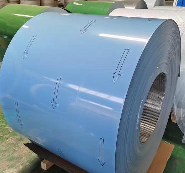 China 3003 H26 Aluminum Wall Cladding Applications PVDF Color Coated Aluminium Coil for sale