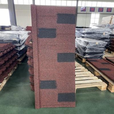 China Wave Tile Metal Stone Coated 50 Years Warranty Color Stone Coated Bond Tile AZ100 Elite Tile/Shingle Tile Metal Tile for sale