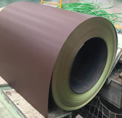 China Matt Anti-Scratch Textured Matte Surface Prepainted Galvanized Wrinkle Colour Coated Steel Coil PE(Regular), SMP, HDP for sale