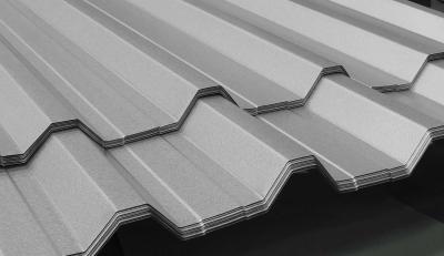 China 55% Alu Zinc Corrugated Metal IBR Trapezoidal Galvalume Steel Tiles G550 / SGC570 for sale