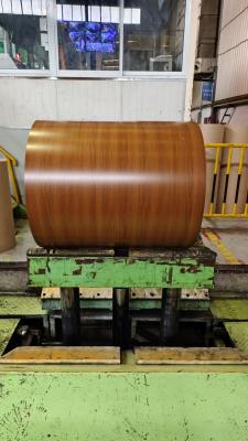 China Grade 50 HDP 0.60mm Walnut Painted Galvalume Steel Coil for sale