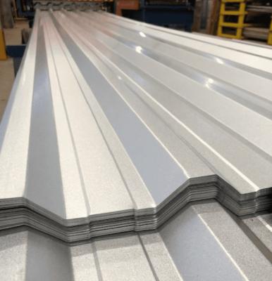 China AZ100 Aluzinc IBR Trapezoidal Steel Tiles Galvalume Corrugated Metal Sheets for sale