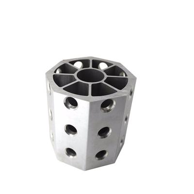 China CNC Aluminum Turning Part CNC Machined Octagonal Aluminum Part For Production Line for sale