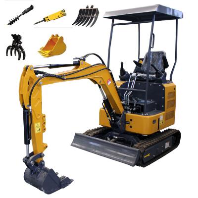 China Verplaatsbare graafmachine 1 ton 1,5 ton Micro Mini Voor huiseigenaren Te koop