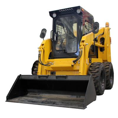 China Mini Loader For Construction Works Earth-Moving Machinery Wheel Skid Steer Loader for sale