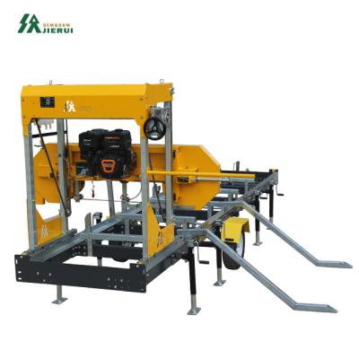 China 9HP Gasoline Engine Portable Horizontal Band Sawmill With 3.74*1.8*.17m Dimension for sale