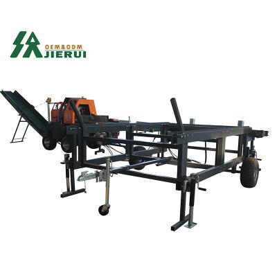 China Super 30 Ton Log Splitter Houtverwerker met 1050 KG capaciteit en benzinemotor Te koop