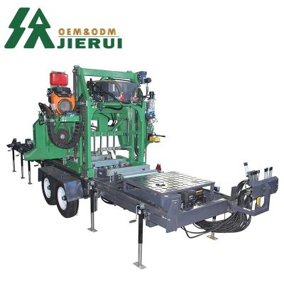 China Horizontal Style Portable Hydraulic Automatic Sawmill Electric Mobile Saw Mill for sale