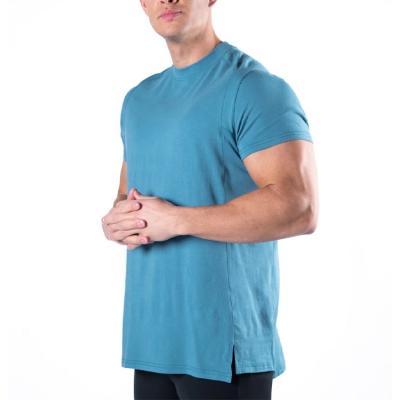 China Custom Made Anti-Wrinkle Plus Size 95%cotton Fitness Breathable T Shirt For Men for sale