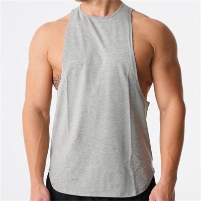 China Custom Fit Workout Bodybuilding Muscle Body Show Anti-wrinkle OEM Casual Fitness Vest For Men for sale