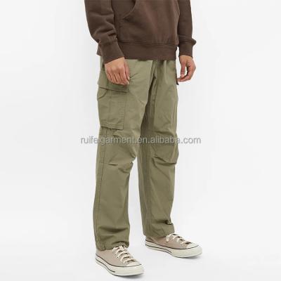 China anti-wrinkle oem custom logo white casual street wear 100%cotton pants man cargo pants for men for sale