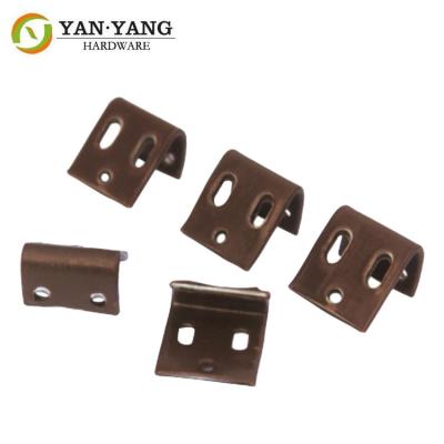 China Furniture Accessories Brown Full Plastic Covered 5-Holes Spring Clip for sale