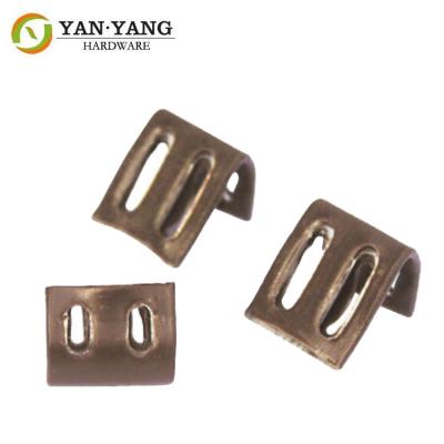 China Metal Spring Clip Full Plastic Covered 4-Holes Spring Clip For Furniture for sale