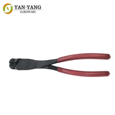 China Furniture hardware steel mattress clip plier metal hand tool plier with soft grip plastic handle for M85 clip for sale