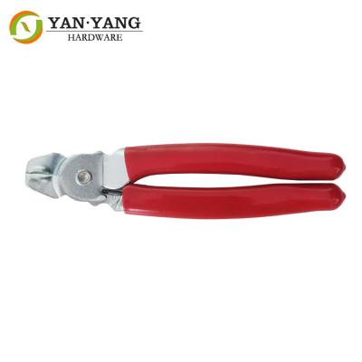 China Hot sale durable red handle manual hog ring plier with good quality for sale