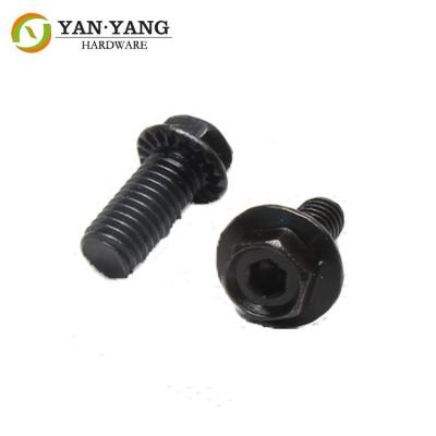 China Flange head machine tooth screw cruciform hexagon screw furniture part for sale