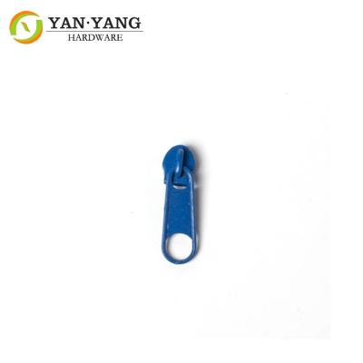 China No. 5 blue color Nylon slider zipper durable quality decorative for sale