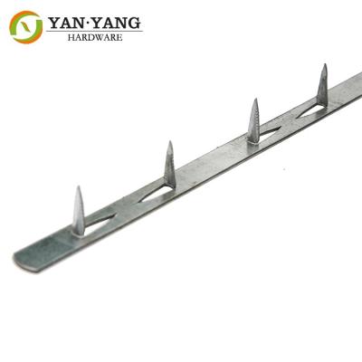 China best factory price durable one meter long sofa iron metal tack strip without PVC cover for sale