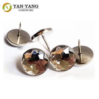 China Sofa Crystal Round Diamond Acrylic Upholstery Buttons for furniture for sale