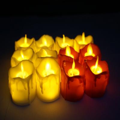 China 2021 new product flameless moving wick led candle light yellow flickering led candle light for sale