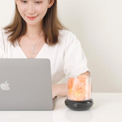 China Household Fashion Aromatherapy Salt Lamp Bedroom USB Atmosphere Lamp Crystal Salt Aroma Diffuser Hot Selling Desktop for sale