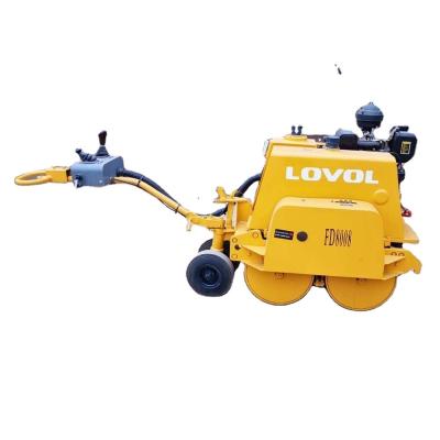 China Perform rolling work in narrow ground lovol vibratory road roller 0.8 ton 5.68kw 700KG drum roller excavators LOVOL FD8008 for sale for sale