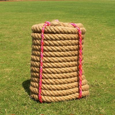 China High Tenacity 3mm-60mm Jute Rope Pure Natural Coarse Stair Guardrail Special Rope For Conflict Competition for sale