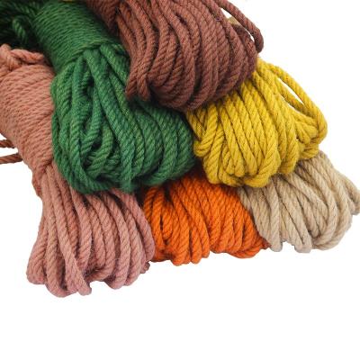 China Hot Selling Durable Hand Braided DIY Hemp Rope 4mm 3mm Color Hemp Rope for sale