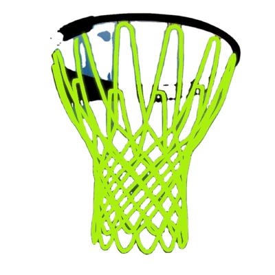 China Easy Green Fluorescent Net Luminous Basketball Net Assembly Night Sports Basketball Fluorescent Standard Net for sale