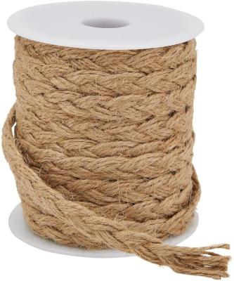 China High Quality Sisal Rope Jute Braided Rope Twist Twine For Crafts, 0.4 Inches X 26 Feet (2 Rolls) for sale