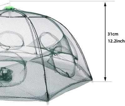 China Automatic Folding Fish Net Umbrella Flexible Fish Net Cage Umbrella Net Hand Throw Net Fishing for sale