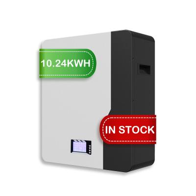 China Powered storage wall lithium battery 15kwh 48v300ah energy storage for home solar system 10.24kWh for sale