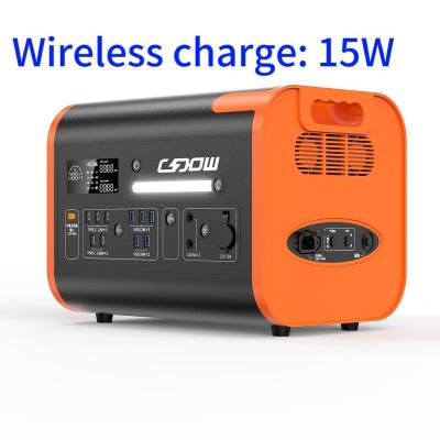 China AT22 800W Solar Charging Portable Battery Foldable Solar Power Station for Camping Energy Storage Power for sale