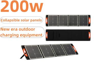 China Collapsible Solar Panels 200W Monocrystalline Silicon Ideal for Home Outdoor Camping for sale