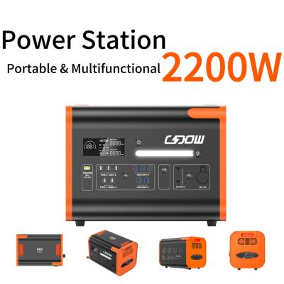 Chine Station électrique portable pour ménage Générateur solaire haute puissance 2200W à vendre