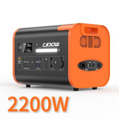 China LiFePO4 2000W High Capacity Quick Charging Power Bank Station Outdoor Power Station for sale