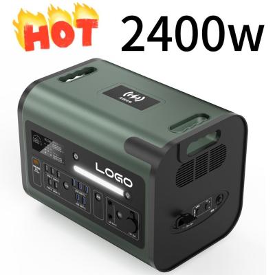 China 2400W Outdoor Mobile Power Station with Customizable Type C and 90 Minutes Charging Time for sale