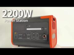 800W Max Car and Solar Charging 2000W High Capacity Quick Charging Power Bank Station