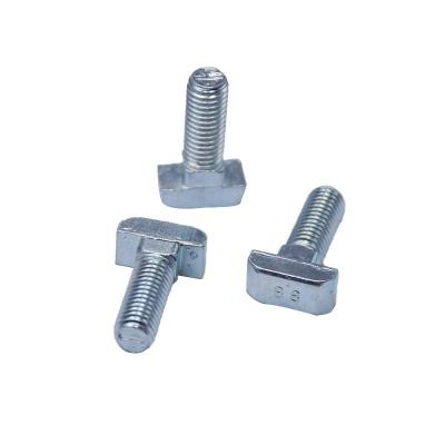 China T-type Carriage bolt T-head with square neck bolt, T-screw DIN188 bolt for sale