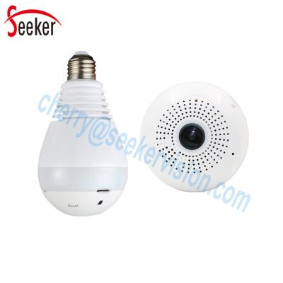 China Smart Home Security Camera Wireless 1080P LED Bulb Light Camera 360 Degree Panoramic Camera for sale