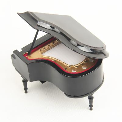 China Mini piano model piano music box model mini craft durable mini grand piano birthday gift for sale