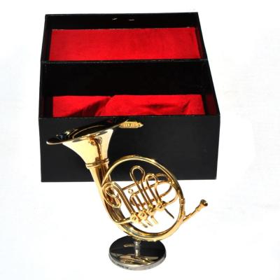 China Durable Mini French Horn Craft Model Birthday Gift for sale