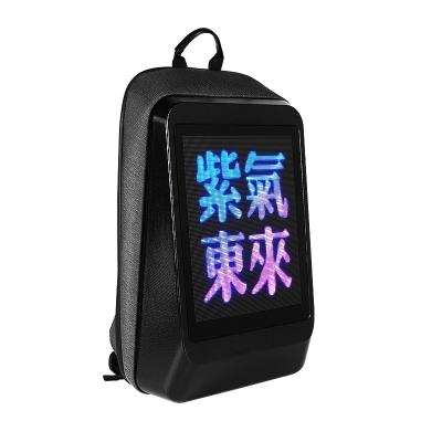 China Waterproof LED Backpack Promotion Backpack Black King Kong Waterproof LED Screen Display Backpack for sale