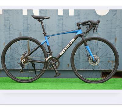 China Steel 700C black/blue color high quality alloy sport bikes Hot sales new bike racing bicycles for sale for sale