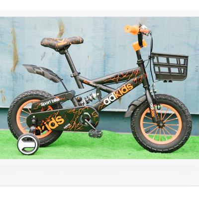 China Steel 16inch suspension boy steel kids bicycle Children bikes with bottle and side wheels for sale