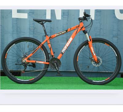 China Aluminum Alloy Red color Alloy 29inch Mountain bikes free shipping foot bicycle with inner cable for sale